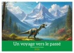 Un voyage vers le passé - Découverte de la faune (Calendrier mural 2026 DIN A2 vertical), CALVENDO calendrier mensuel