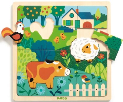 Farm 15 Teile Holzpuzzle