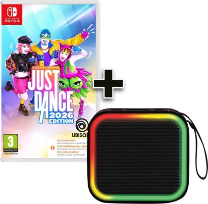 ready2music Nintendo Switch Just Dance 2026 (Code in the Box) + ready2music Concert S