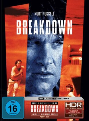 Breakdown (1997) (Cover A, Limited Edition, Mediabook, Restaurierte Fassung, Uncut, 4K Ultra HD + Blu-ray)
