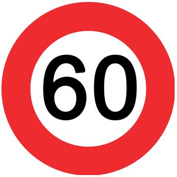 Verkehrstafel 60