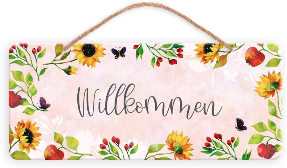 Willkommen Spätsommertraum Blechschild