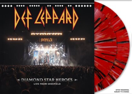 Def Leppard - Diamond Star Heroes: Live From Sheffield (White/Red/Black Vinyl, 2 LPs)