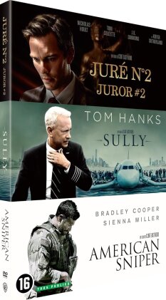 Juré N°2 (2024) / Sully (2016) / American Sniper (2014) (3 DVD)