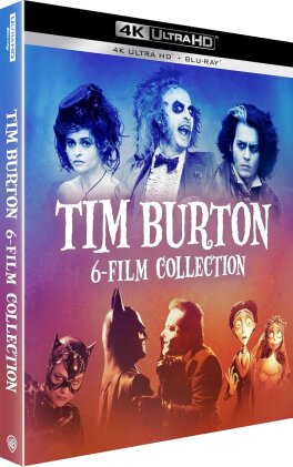 Tim Burton - 6-Film Collection - Beetlejuice (1988) / Beetlejuice Beetlejuice (2024) / Batman (1989) / Batman, le défi (1992) / Sweeney Todd, le diabolique barbier de Fleet Street (2007) / Les noces funèbres (2005) (6 4K Ultra HDs + 6 Blu-ray)