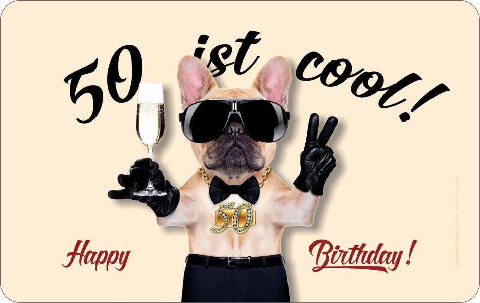 50 ist cool Brettchen