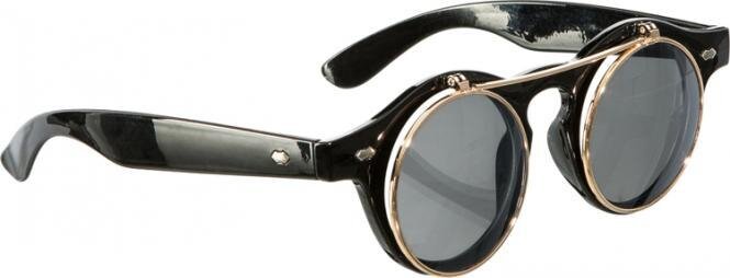 Brille mit Klappe