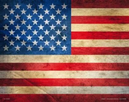 USA Vintage Flag Mousepad