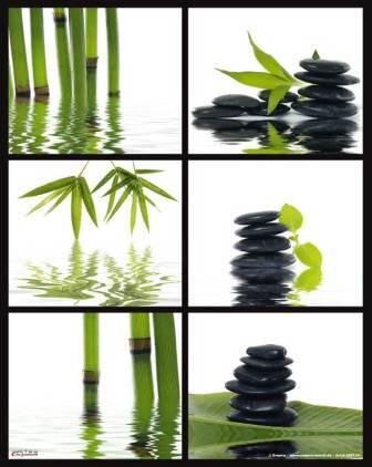 Zen Bambus & Steine Mousepad