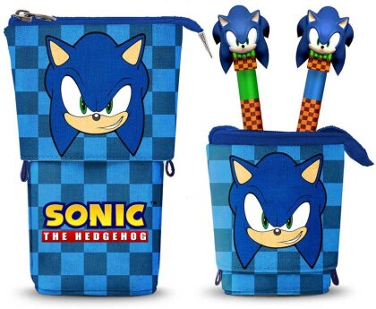 Sonic - The Hedgehog Pop Up Federmäppchen mit 2 löschbaren Gelstiften