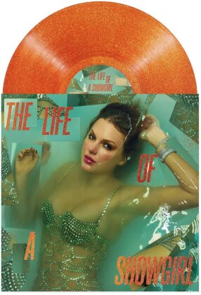 Taylor Swift - The Life of a Showgirl (Sweat And Vanilla Perfume Edition, Double Gatefold, Portofino Orange Glitter Vinyl, LP)