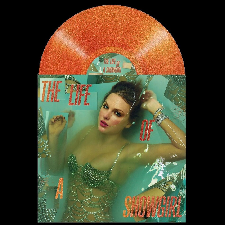 Taylor Swift - The Life of a Showgirl (Sweat And Vanilla Perfume Edition, Double Gatefold, Portofino Orange Glitter Vinyl, LP)