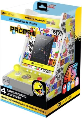 My Arcade MIGHTY PLAYER 11"" PAC-MAN 45TH ANNIVERSARY PORTABLE RETRO ARCADE