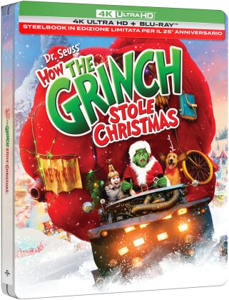 Il Grinch (2000) (Edizione Limitata 25° Anniversario, Steelbook, 4K Ultra HD + Blu-ray)