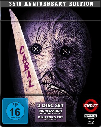 Cabal - Die Brut der Nacht (1990) (35th Anniversary Edition, Limited Edition, Steelbook, 4K Ultra HD + 2 Blu-rays)