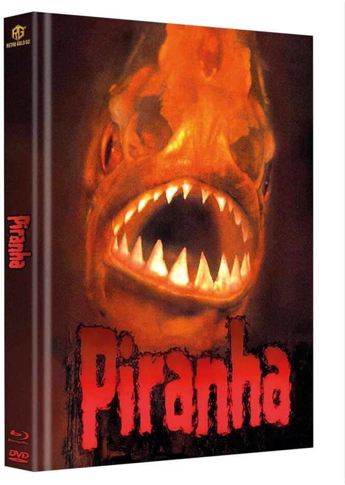 Piranha (1995) Cover C, Limited Edition, Mediabook, Blu-ray + DVD