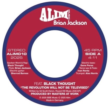 Brian Jackson - The Revolution Will Not Be Televised (7" Single)