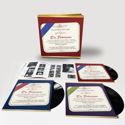 Johann Strauss II (1825-1899) (Sohn), Herbert von Karajan & Wiener Philharmoniker - Die Fledermaus (3 LPs)