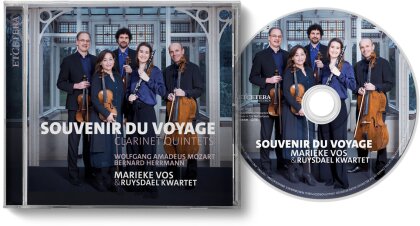 Wolfgang Amadeus Mozart (1756-1791), Bernhard Herrmann, Marieke Vos & Ruysdael Kwartet - Souvenir du Voyage - Clarinet Quintets