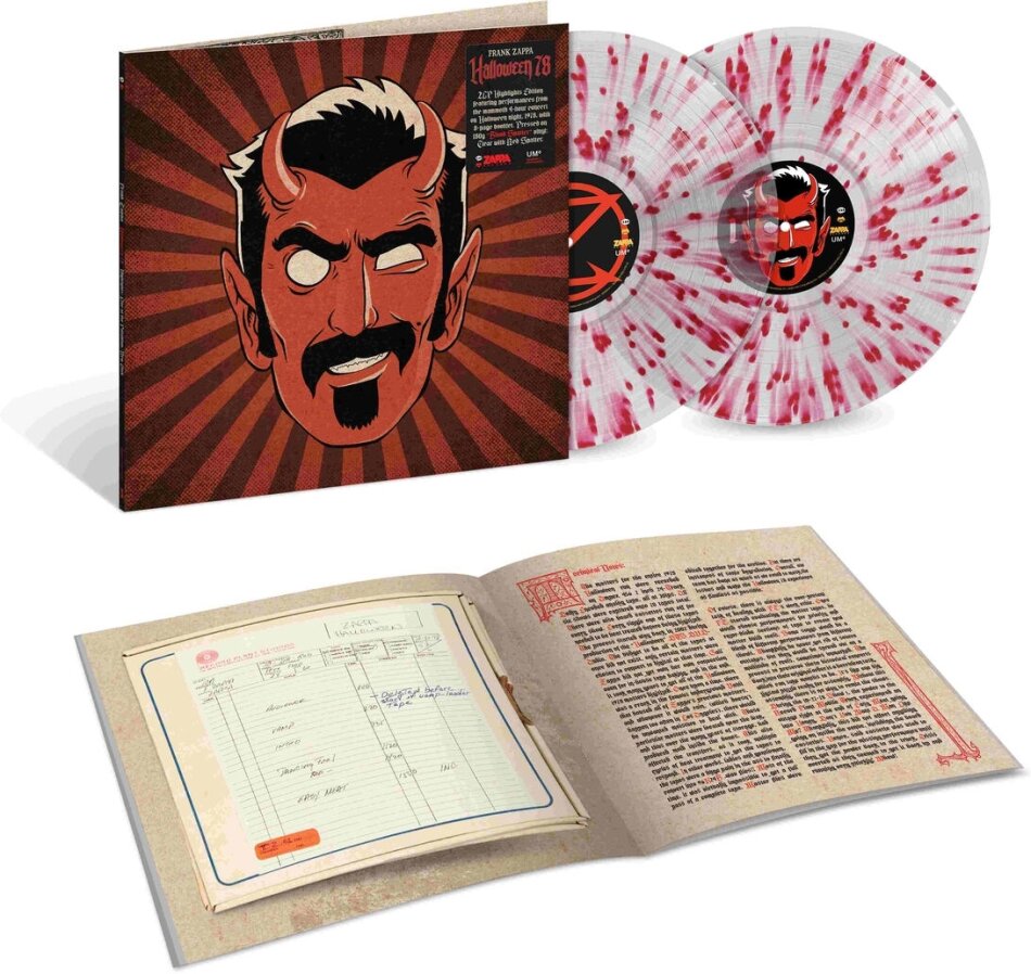 Frank Zappa - Halloween '78 Gatefold, Édition Limitée, Blood Splatter Vinyl, 2 LP