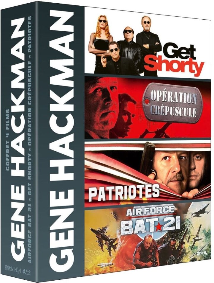 Gene Hackman - Get Shorty / Opération Crépuscule / Patriotes / Air Force : Bat 21