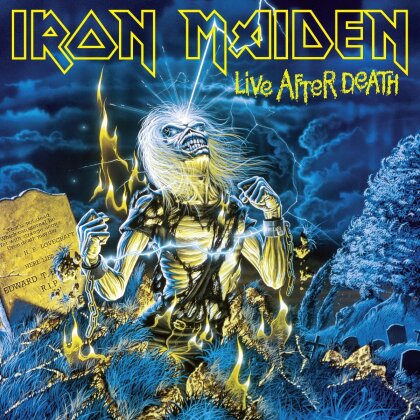 Iron Maiden - Live After Death (2025 Reissue, Parlophone Label Group, 2015 Remaster, Édition 40ème Anniversaire, Blue/Yellow Vinyl, 2 LP)