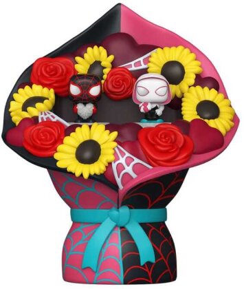 Marvel Bitty POP! Bouquet Vinyl Figuren Miles Morales & Ghost Spider (Valentine) 4 cm