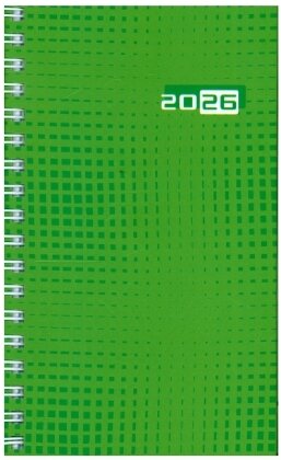 Taschenkalender Mod. Taschenplaner int. '26 ; A6, Papier - grün