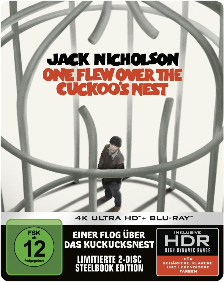 Einer flog über das Kuckucksnest (1975) (Limited Edition, Steelbook, 4K Ultra HD + Blu-ray)