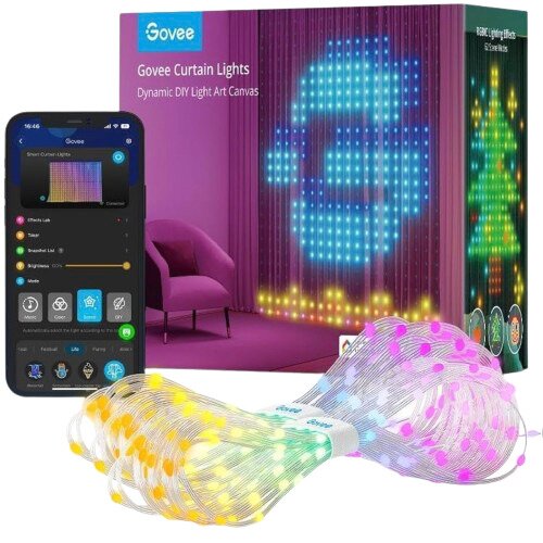 Govee - WiFi & Bluetooth Curtain Lights