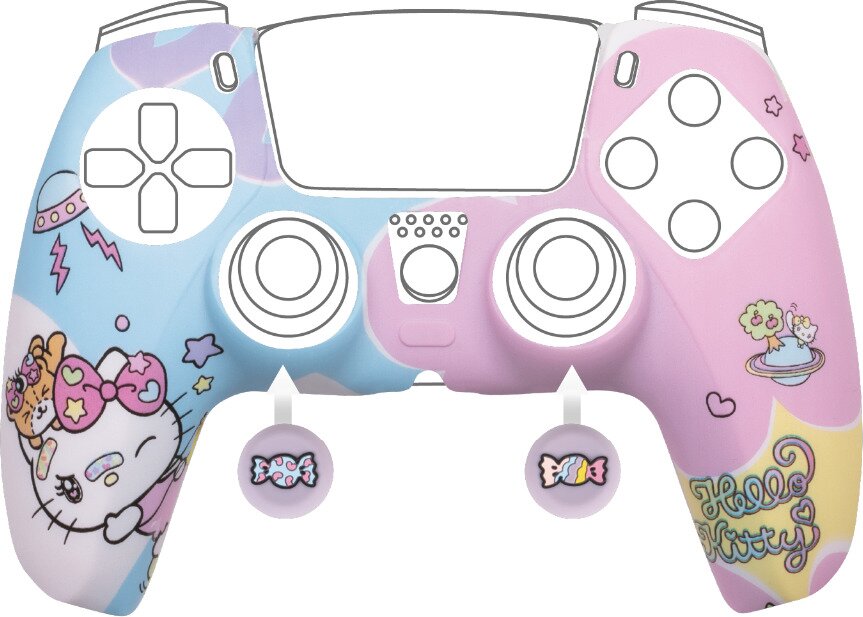 Kit de protection pour manette dualsense - Hello Kitty