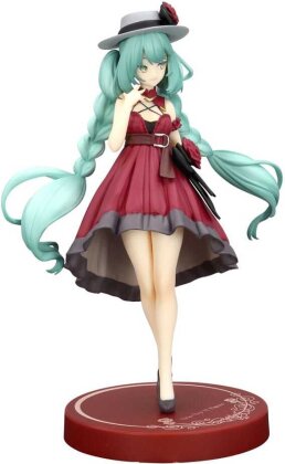 Hatsune Miku Trio-Try-iT PVC Statue Hatsune Miku Outing Dress Red Color Ver. 19 cm