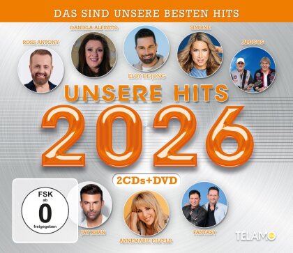 Unsere Hits 2026 (Telamo, CD + DVD)