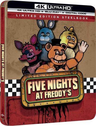 Five Nights At Freddy's (2023) (Édition Limitée, Steelbook, 4K Ultra HD + Blu-ray)