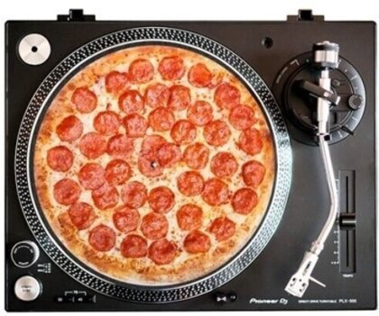 Pepperoni Pizza Graphic Turntable Slip Mat