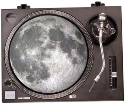 3D Moon Vinyl Record Graphic Turntable Slip Mat