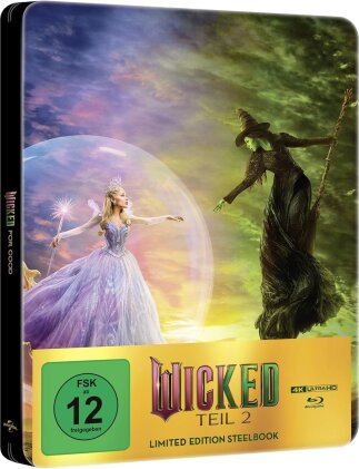 Wicked: Part 2 - For Good (2025) (Cover A, Limited Edition, Steelbook, 4K Ultra HD + Blu-ray)