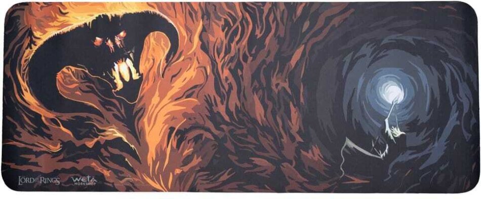Herr der Ringe Schreibtischunterlage Gandalf & The Balrog in Moria 74 cm