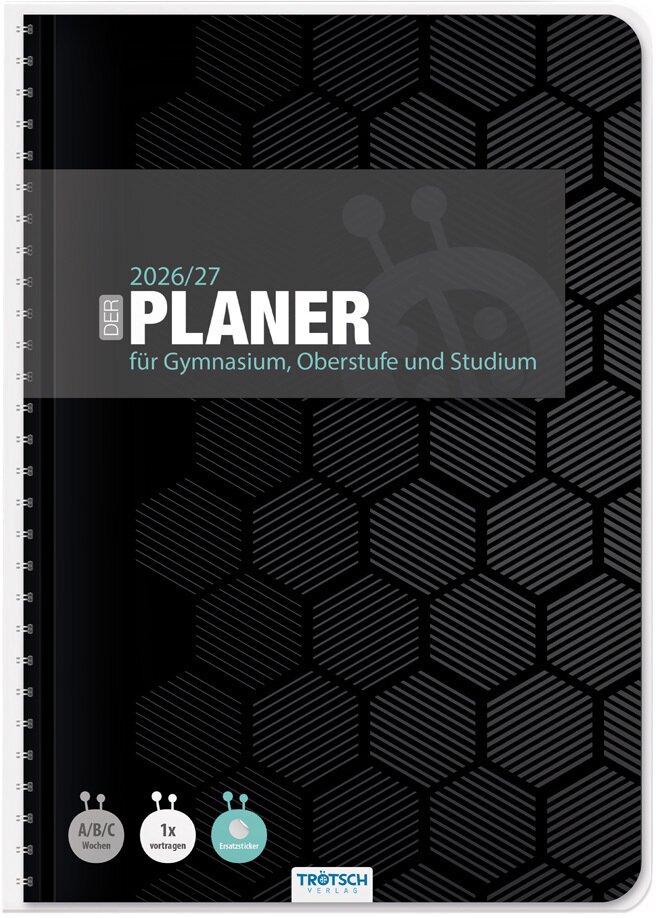 TRÖTSCH - Gymnasialplaner Dark 26/27