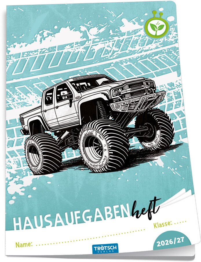 TRÖTSCH - Jahresbezogenes Hausaufgabenheft Grundschule Truck 26/27