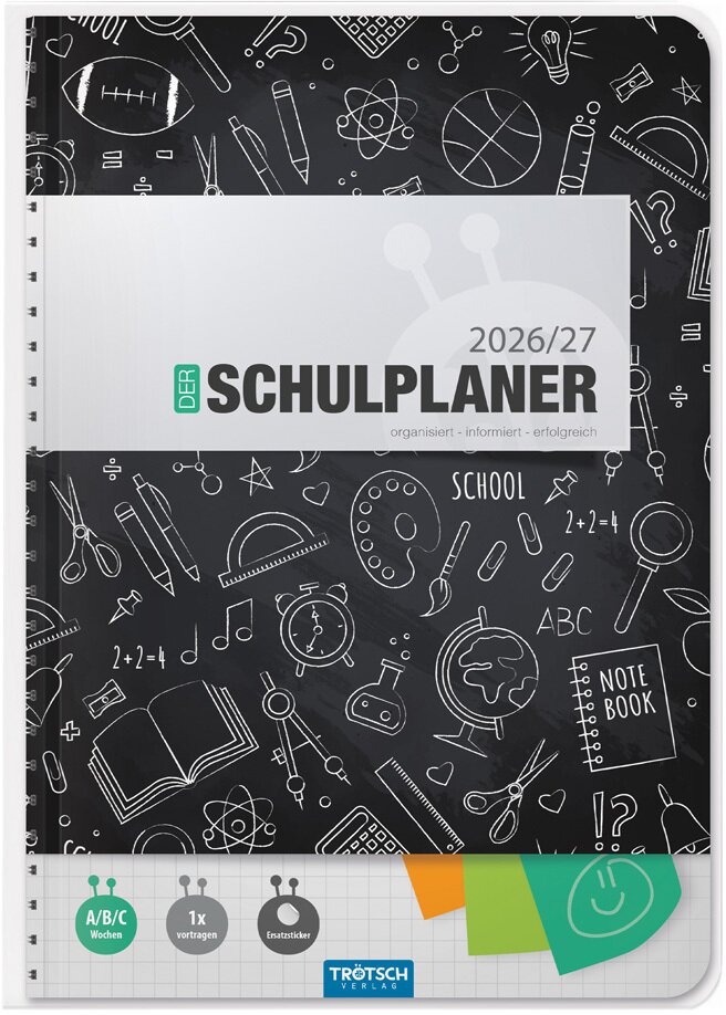 TRÖTSCH - Schulplaner Schwarz 26/27