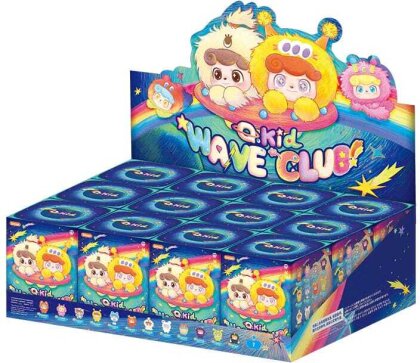 QKid - Wave Club Series Blind Box Figur 8 cm Display (12)