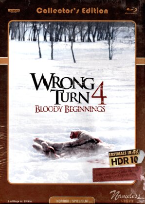 Wrong Turn 4: Bloody Beginnings (2011) (Cover C, Limited Collector's Edition, Mediabook, Uncut, 4K Ultra HD + Blu-ray)