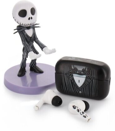 Jack Skellington Bluetooth Earbuds & Holder