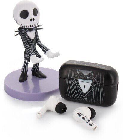 Jack Skellington Bluetooth Earbuds & Holder