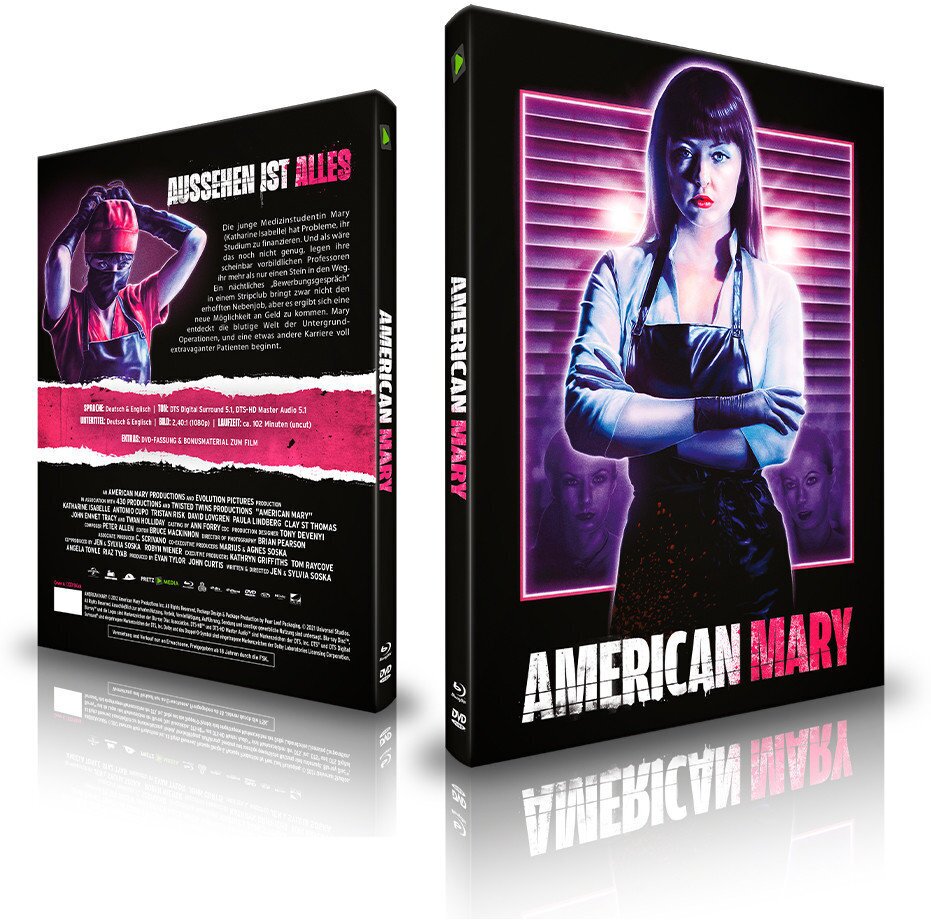American Mary (2012) Cover A, Limited Edition, Mediabook, Blu-ray + DVD