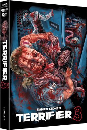 Terrifier 3 (2024) (Cover M, Limited Edition, Mediabook, 4K Ultra HD + Blu-ray + DVD)