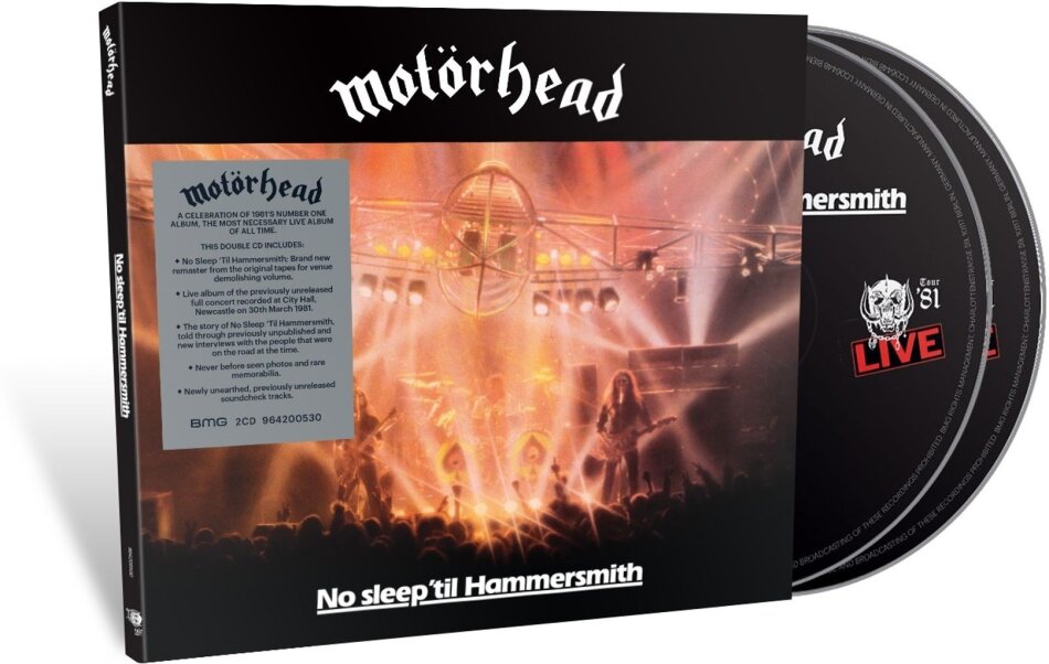 Motörhead - No Sleep 'Til Hammersmith 2026 Reissue, Digisleeve, BMG Rights Management, Edizione 40° Anniversario, Deluxe Edition, 2 CD