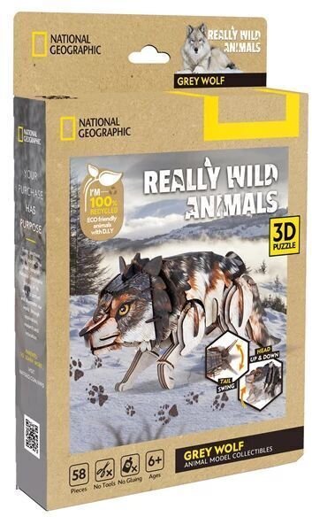 CUBICFUN - 3D Puzzle Wolf 59 Teile