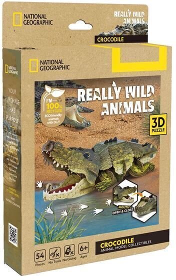 CUBICFUN - 3D Puzzle Krokodil 54 Teile